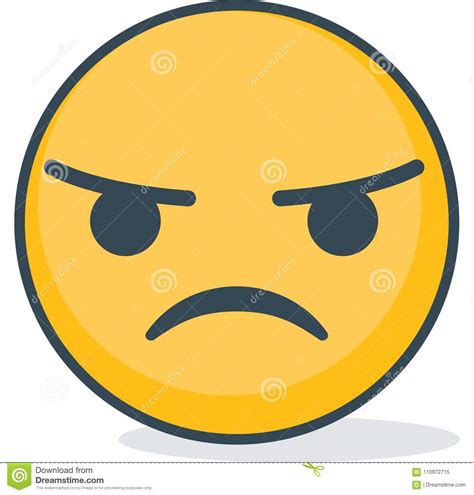 3d Angry Emoticon Royalty Free Illustration 14427771