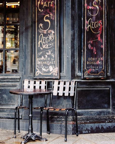 Paris 4e Café St Regis 6 Rue Jean Du Bellay Art Print By