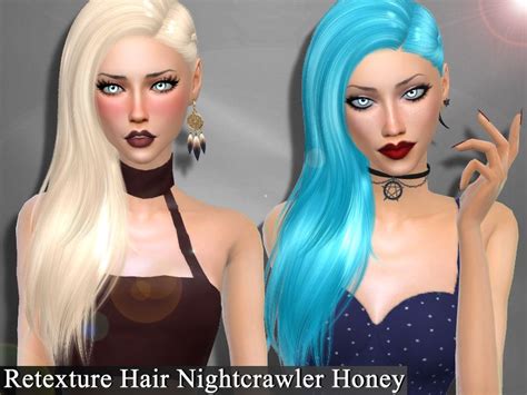 Genius666s Retexture Hair Nightcrawler Honeyneed Mesh Honey Hair