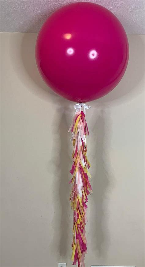 Jumbo Balloon With Tassel Tail For Birthday Photo Shoot Etsy