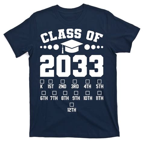 Future Class Of 2033 Check Mark Chart T Shirt Teeshirtpalace