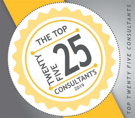 The 2019 Top 25 Consultants