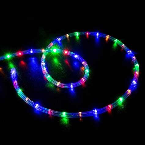 50 Multi Color Rgb Led Rope Light Home Outdoor Christmas Lighting Wyz Works