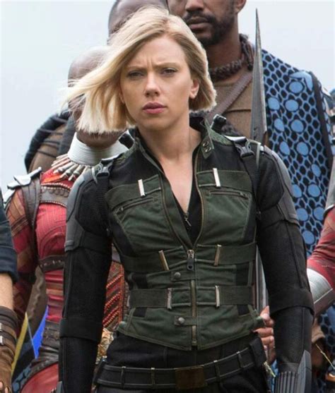 Superhero Scarlett Johansson Jackets On Sales At Leather Jacket Black