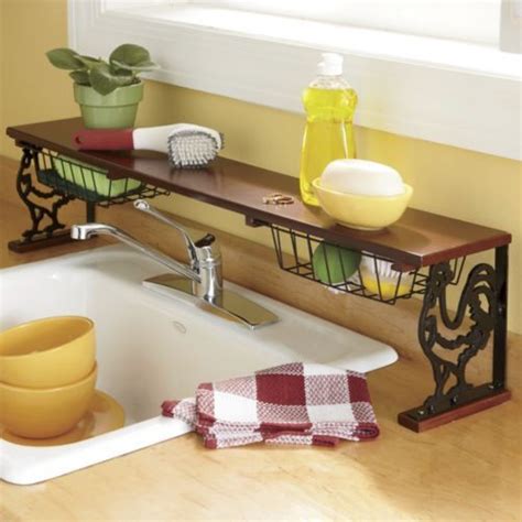 Related:over sink wood shelf over sink plant shelf over the kitchen sink shelf over sink bathroom shelf over sink rack over the sink shelf over sink storage. Cast Iron Rooster Over-the-Sink Shelf from Seventh Avenue ...