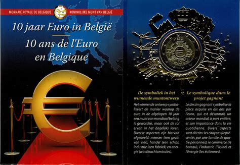 Belgien 2 Euro 2012 2 Euro Sondergedenkmünze 10 Jahre Euro Bargeld Im