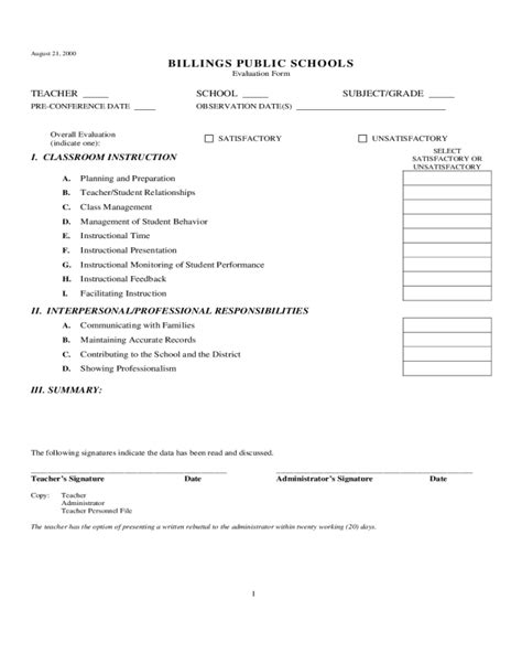 2022 Teacher Evaluation Form Fillable Printable Pdf Forms Handypdf Images