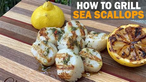 How To Grill Sea Scallops Weber Q Grill Grates Youtube