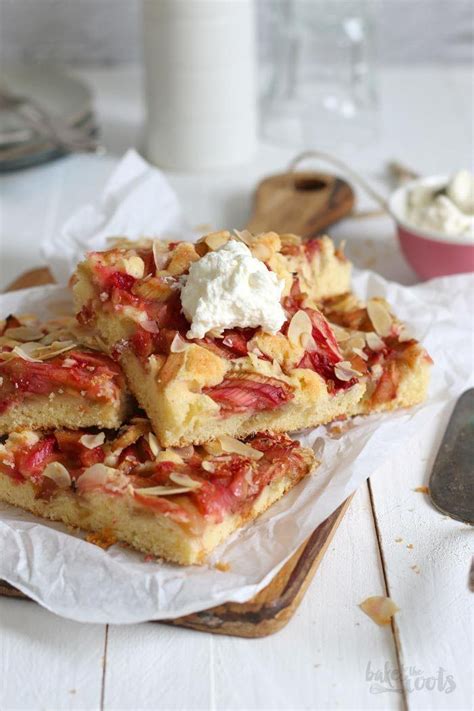 Rhabarberkuchen Vom Blech Bake To The Roots Galletas De Frambuesa