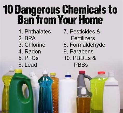 Top 10 Dangerous Chemicals To Ban From Your Home