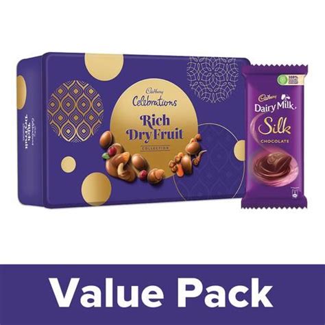 Buy Cadbury Dairy Milk Silk G Celebration Rich Dry Fruit Gift Box