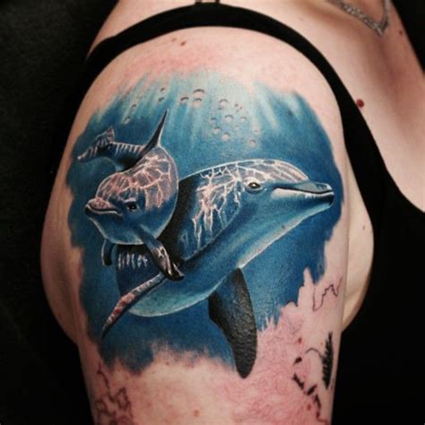 dolphin tattoo on shoulder dolphins tattoo body art tattoos trendy tattoos