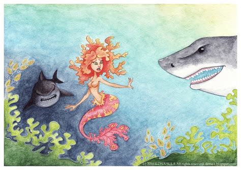 Art By Ilona Sula Save A Whale Eat A Mermaid