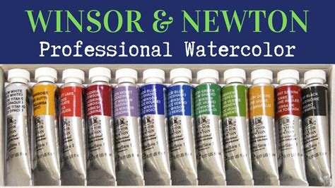 Winsor And Newton Professional Watercolors Youtube