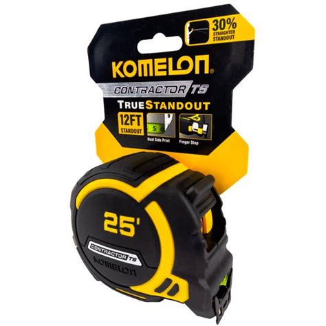 komelon 25 x 1 25 contractor true standout tape measure 93425 blain s farm and fleet
