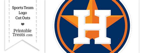 Large Houston Astros Logo Cut Out — Printable