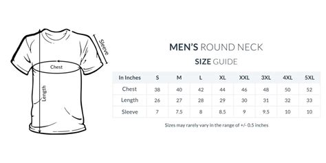 T Shirt Size Guidechart 9thson