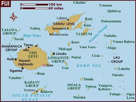 Map Of Fiji 