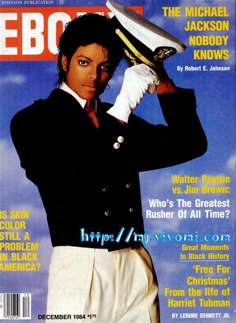 Michael On The Cover Of The December 1984 Issue Of Ebony Magazine