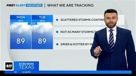 meteorologist michael autovino cbs news texas dfw forecast on ktvt 6 4 23 youtube