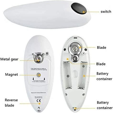 Electric Can Opener Kitchen Mama Portable Battery Powered Automatic