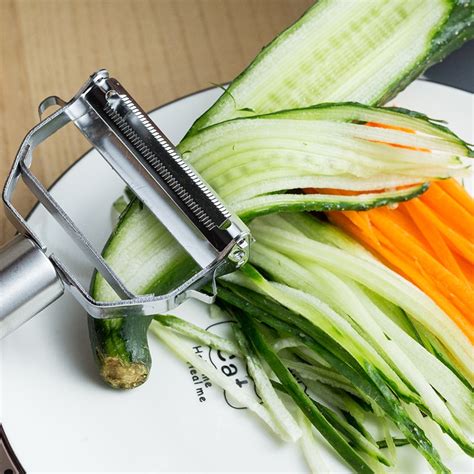 How do you cut carrots to roast them? Stainless Steel Multi-function Vegetable Peeler and Vegetable Cutter - Julienne Peeler Potato ...