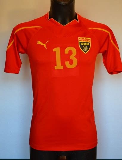 Macedonia Home football shirt 2010 - 2013. Added on 2014 ...