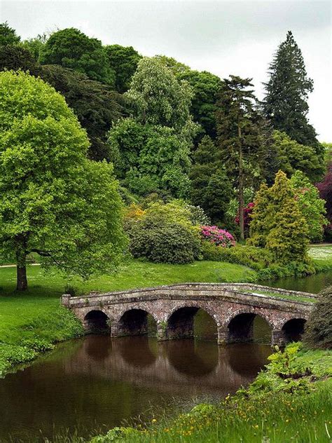 Arched Bridge At Stourhead House Wiltshire Amazing Nature Incredible