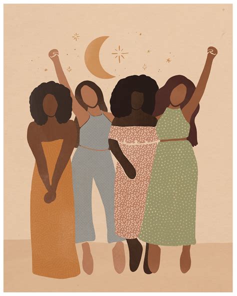 Empowered Women Empower Women Art Print Diversity Home Etsy
