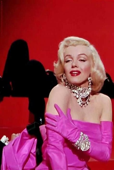 Marilyn Monroe In Diamonds Are A Girls Best Friend On The Set Of Gentlemen Prefer Blondes