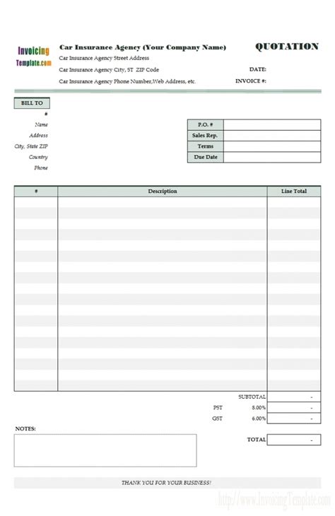 Sample Quotation Format | Template Business Format