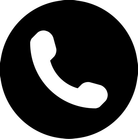 Call Us Phone Icon Black Circle Png Image Transparent Png Free Images And Photos Finder