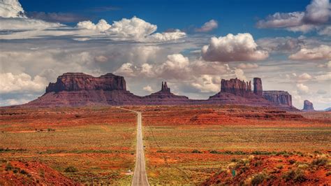 1920x1080 Monument Valley Rock Formation Desert Clouds Landscape