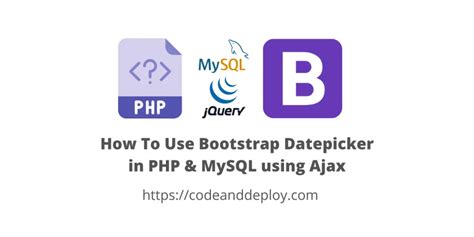 How To Use Bootstrap Datepicker In PHP MySQL Using Ajax