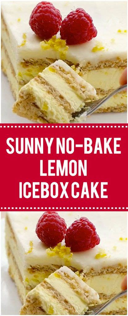 Sunny No Bake Lemon Icebox Cake Lavore Goobne Kitchen