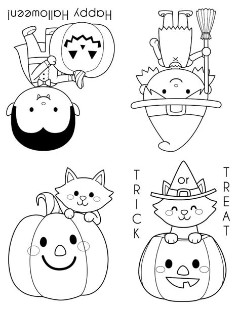 Printable Halloween Coloring Books - Happiness is Homemade