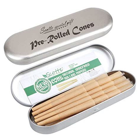 Pre Rolled Cones 1 14 Size Organic Cigarette Rolling Papers With Tips