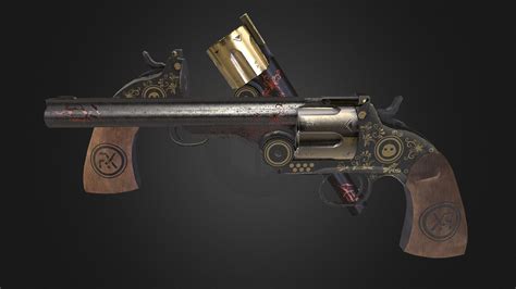 Schofield Revolver Smith And Wesson Model 3 Download Free 3d Model By