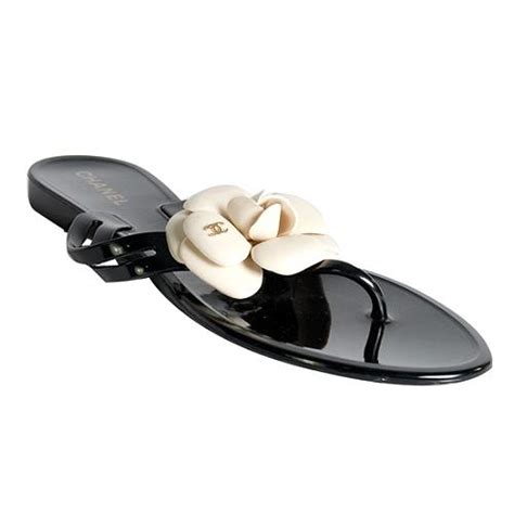 Chanel Camellia Thong Sandals Size 10 40