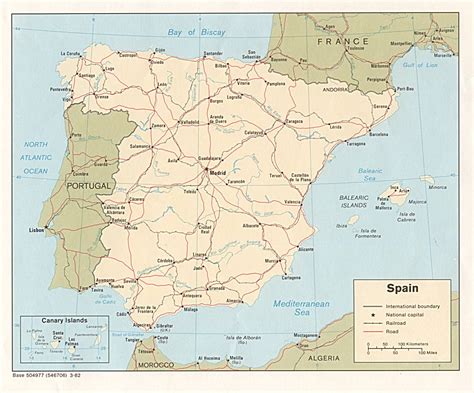 Map Of Spain Political Map Online Maps And Travel