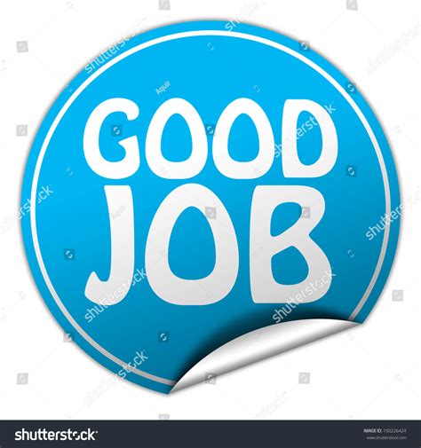 Good Job Blue Sticker Stock Photo 150226424 Shutterstock