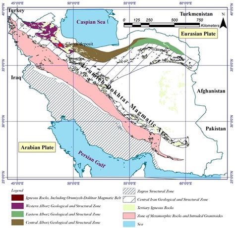 Major Iran S Structural Zones And Geological Units Including Western