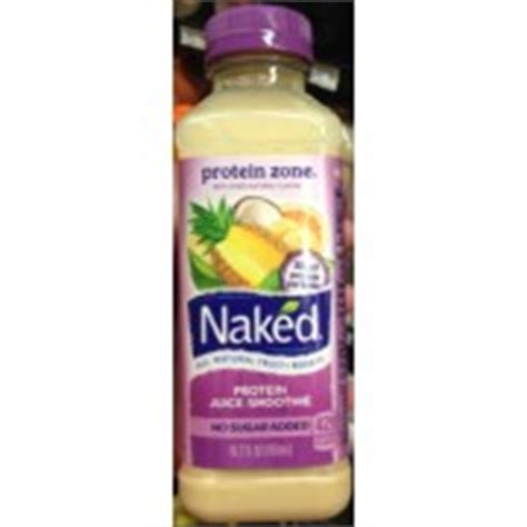 Naked Protein Zone Protein Juice Smoothie Calories Nutrition