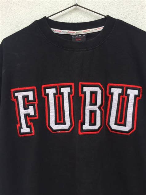 Street Fashion Fubu Hiphop Apparel Embroidery Logo Oversize Tee Grailed