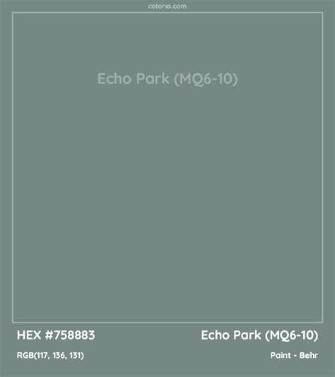 Behr Echo Park MQ6 10 Paint Color Codes Similar Paints And Colors