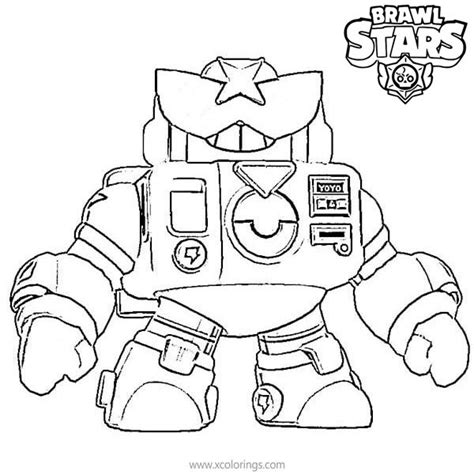 Surge Brawl Stars Coloring Pages Template XColorings