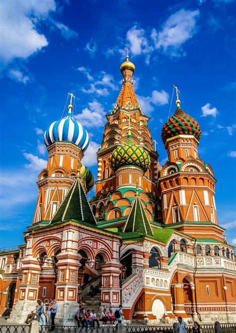 St Basil S Cathedral In Moscow Cathedral Of Vasily The Blessed In Red