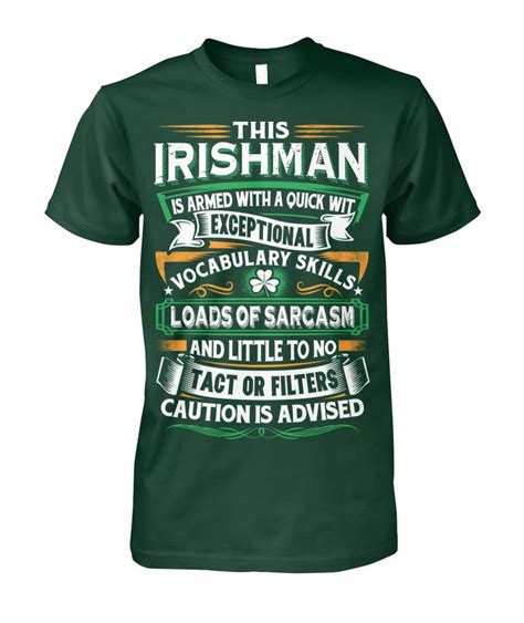Irish Irishman Irish Men High Quality T Shirts Mens Tops