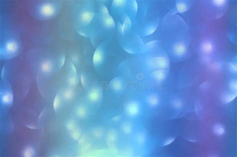 Abstract Blue Light Bokeh Background To Create A Festive Atmosphere