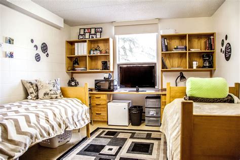 Here S A Look Inside A First Year Dorm At Augustana Dorm Room Layouts University Dorms Room